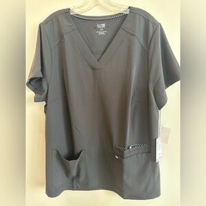 Koi Next Gen Hustle and Heart Black Scrub Top